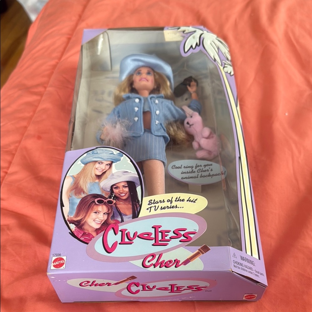 Mattel Clueless Cher Doll in Blue and Pink Outfit